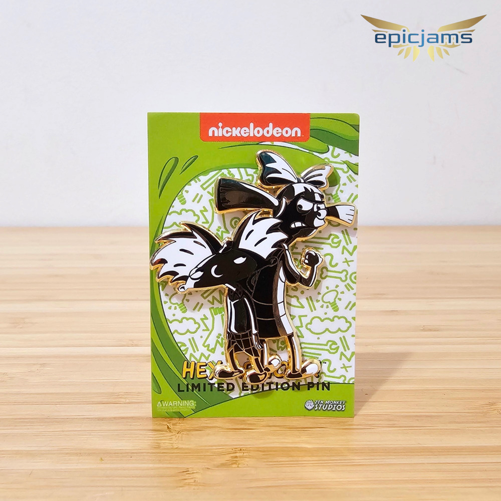 Nickelodeon Hey Arnold! Limited Edition Arnold and Helga Golden Enamel Pin